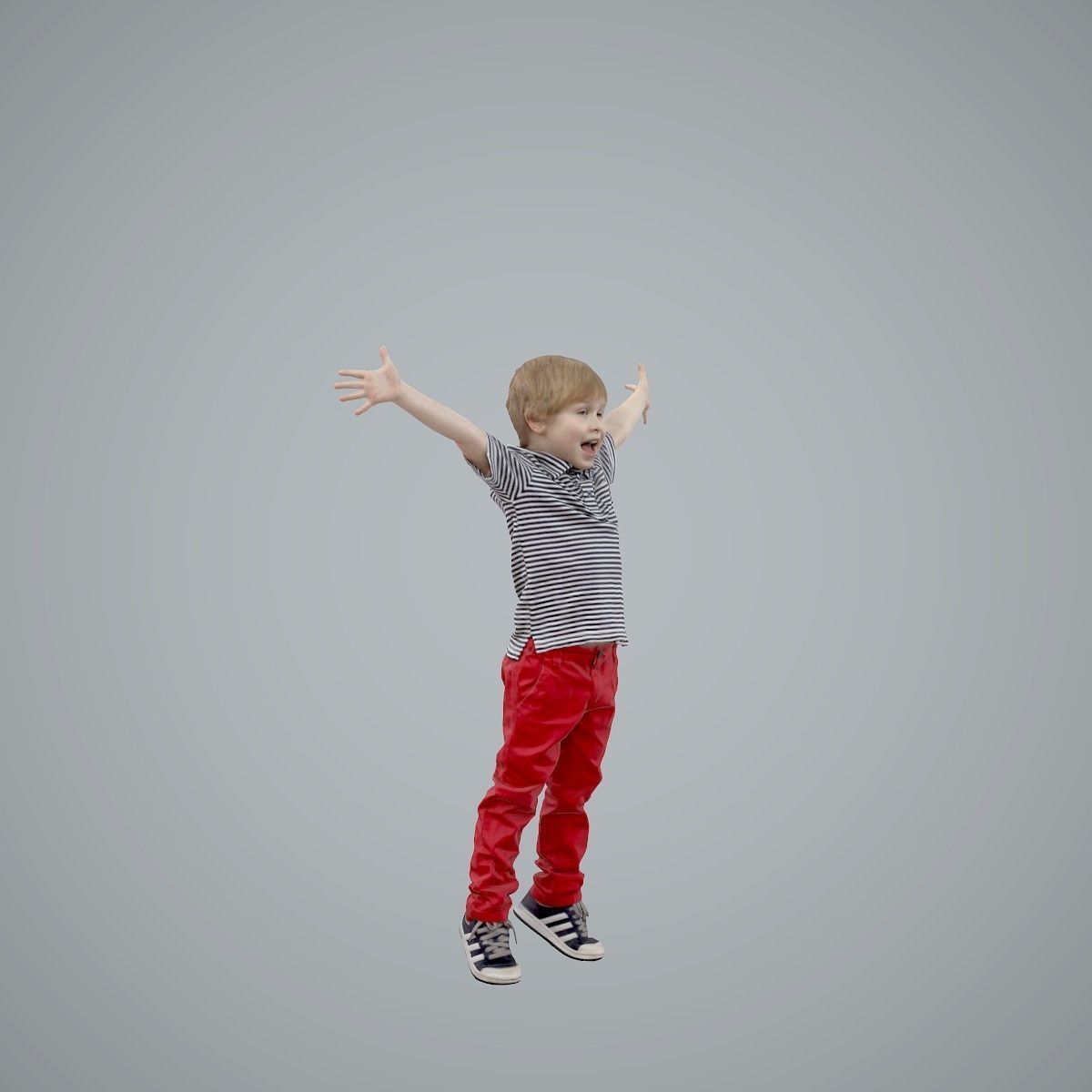 Happy Boy with Red Pants Jumping CBoy0003-HD2-O02P01-S 3D model_34