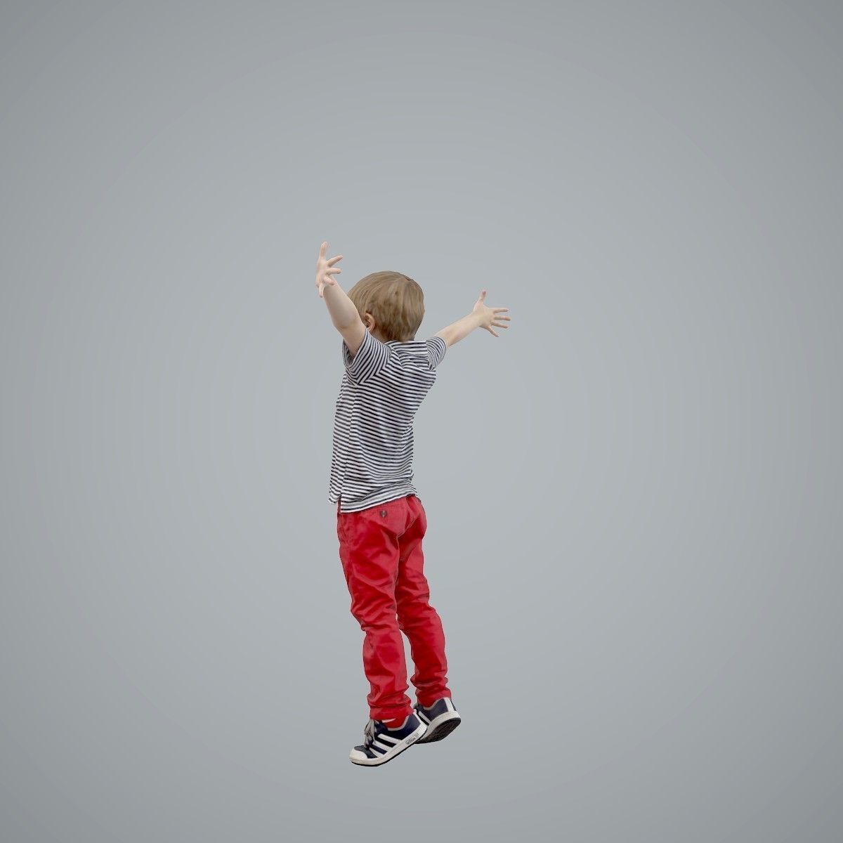 Happy Boy with Red Pants Jumping CBoy0003-HD2-O02P01-S 3D model_65