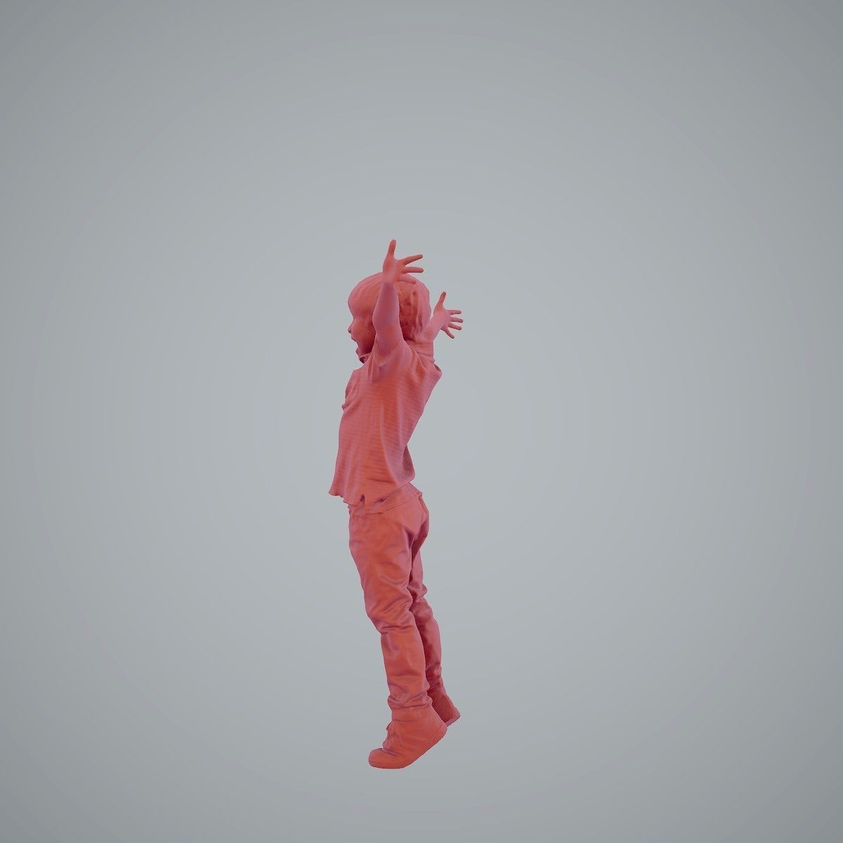 Happy Boy with Red Pants Jumping CBoy0003-HD2-O02P01-S 3D model_61