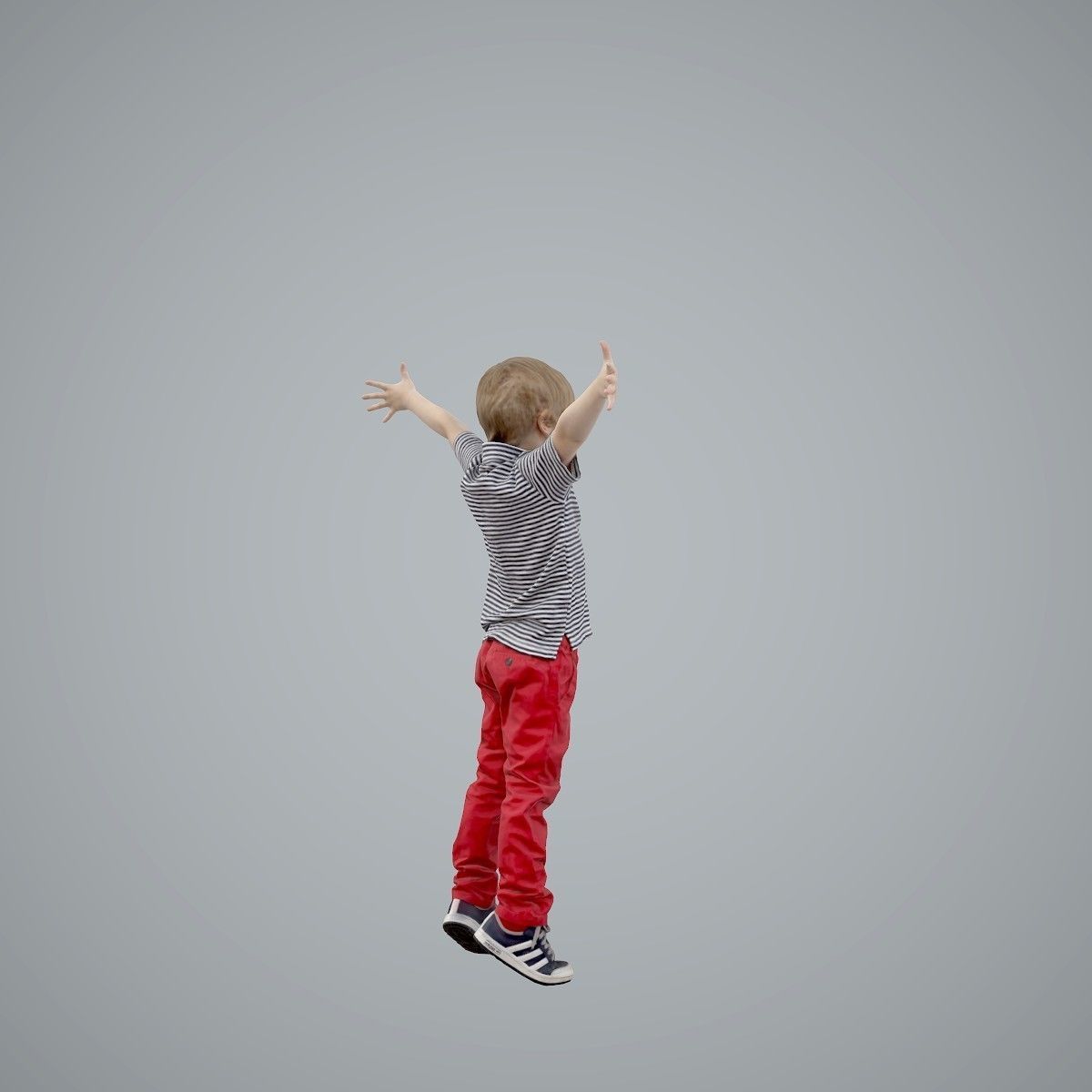Happy Boy with Red Pants Jumping CBoy0003-HD2-O02P01-S 3D model_43