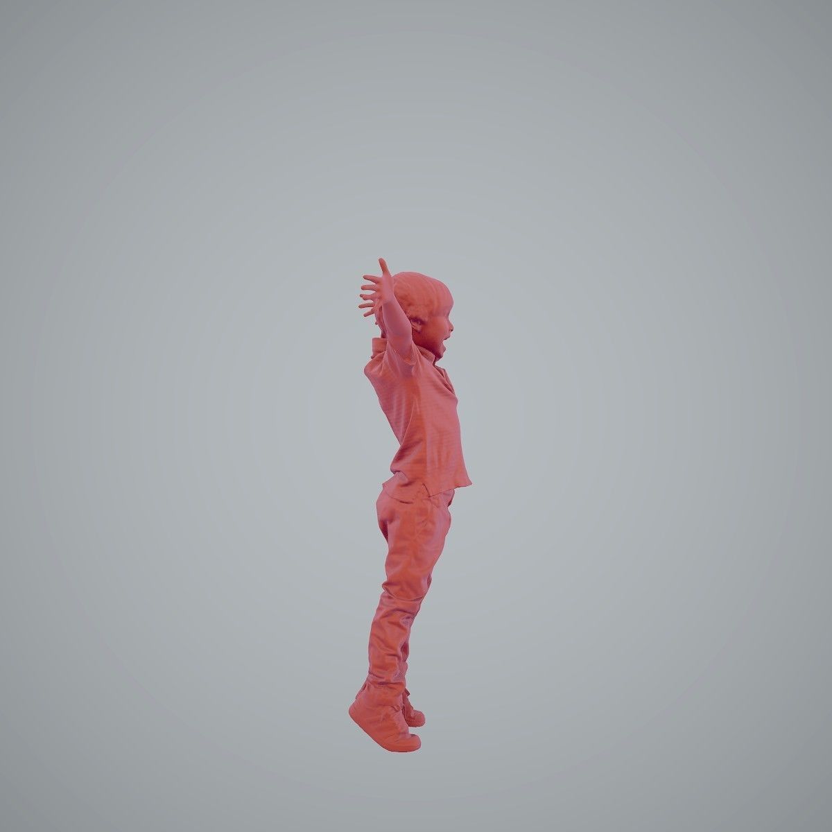 Happy Boy with Red Pants Jumping CBoy0003-HD2-O02P01-S 3D model_17