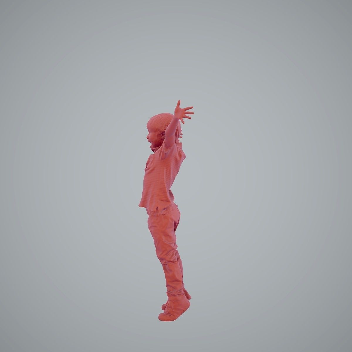 Happy Boy with Red Pants Jumping CBoy0003-HD2-O02P01-S 3D model_38