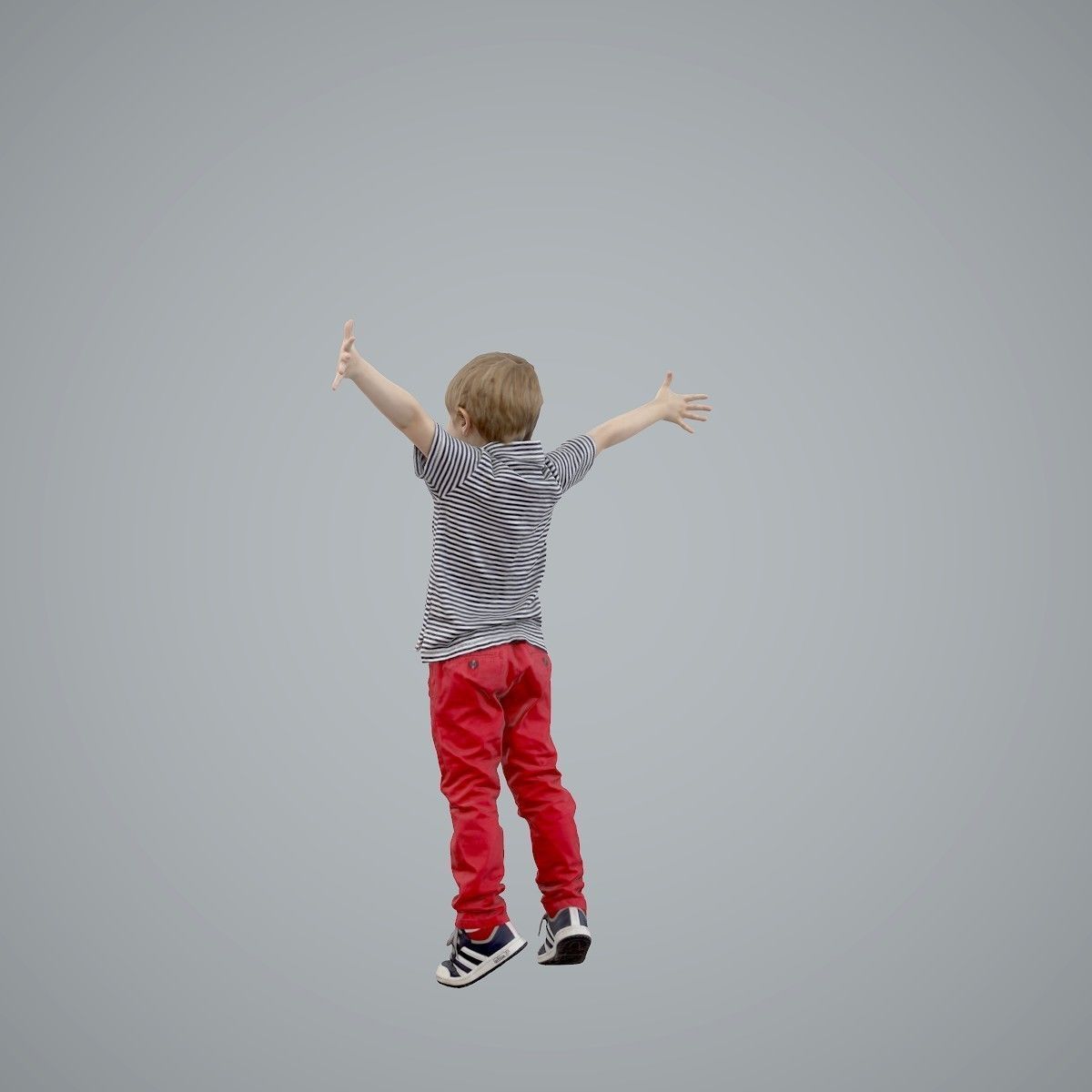 Happy Boy with Red Pants Jumping CBoy0003-HD2-O02P01-S 3D model_70