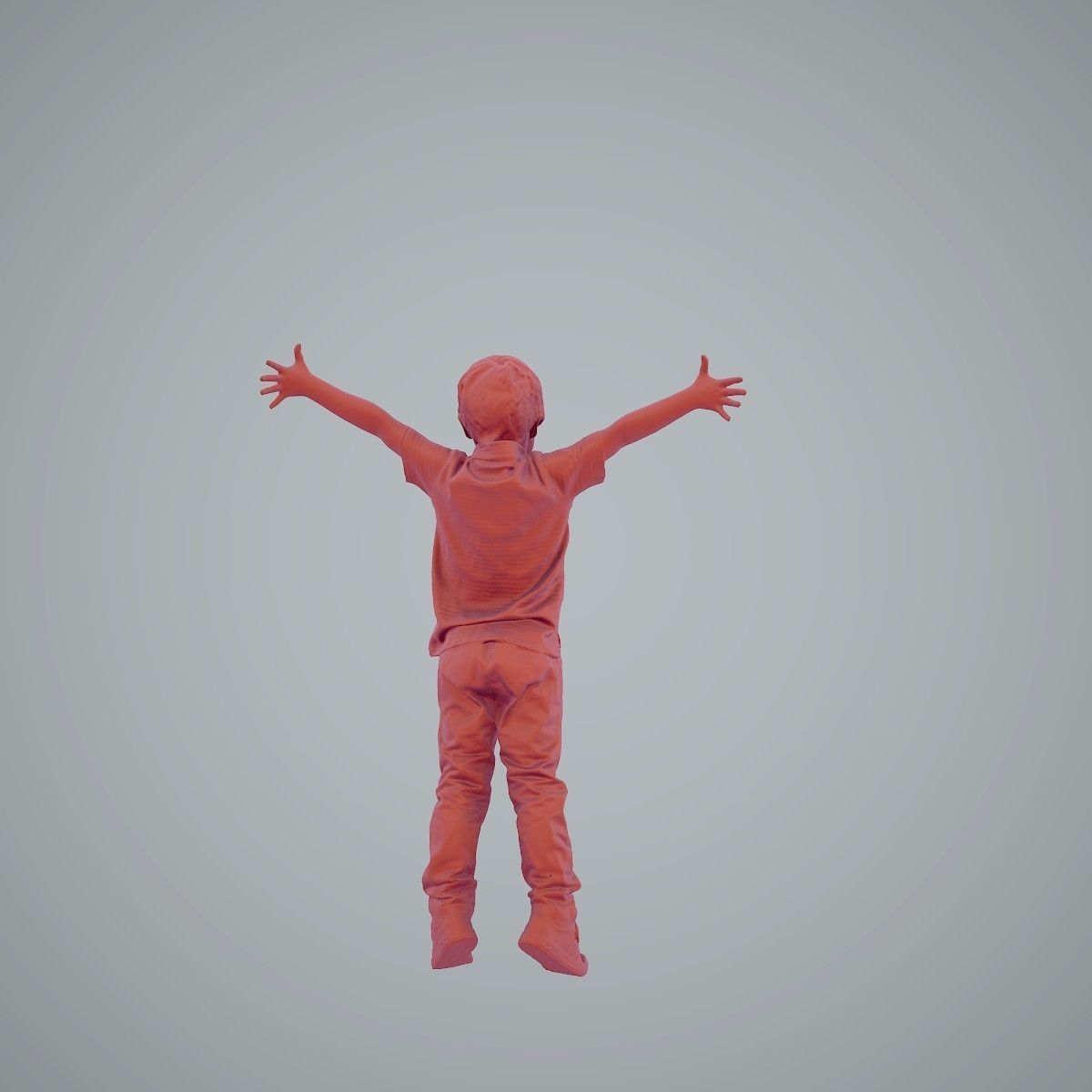 Happy Boy with Red Pants Jumping CBoy0003-HD2-O02P01-S 3D model_64