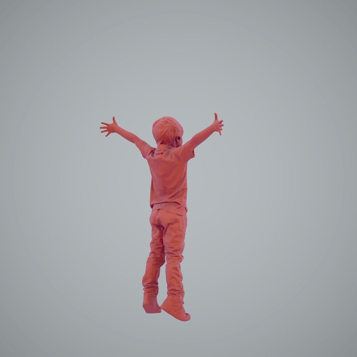 Happy Boy with Red Pants Jumping CBoy0003-HD2-O02P01-S 3D model_32