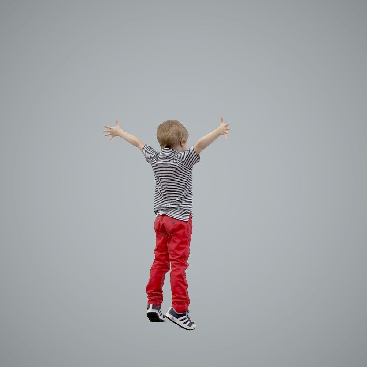 Happy Boy with Red Pants Jumping CBoy0003-HD2-O02P01-S 3D model_36