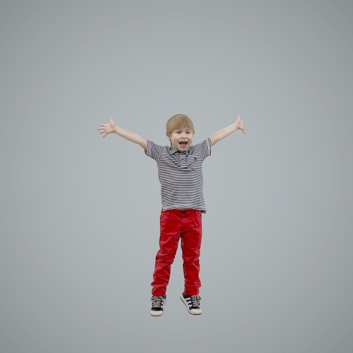 Happy Boy with Red Pants Jumping CBoy0003-HD2-O02P01-S 3D model_51