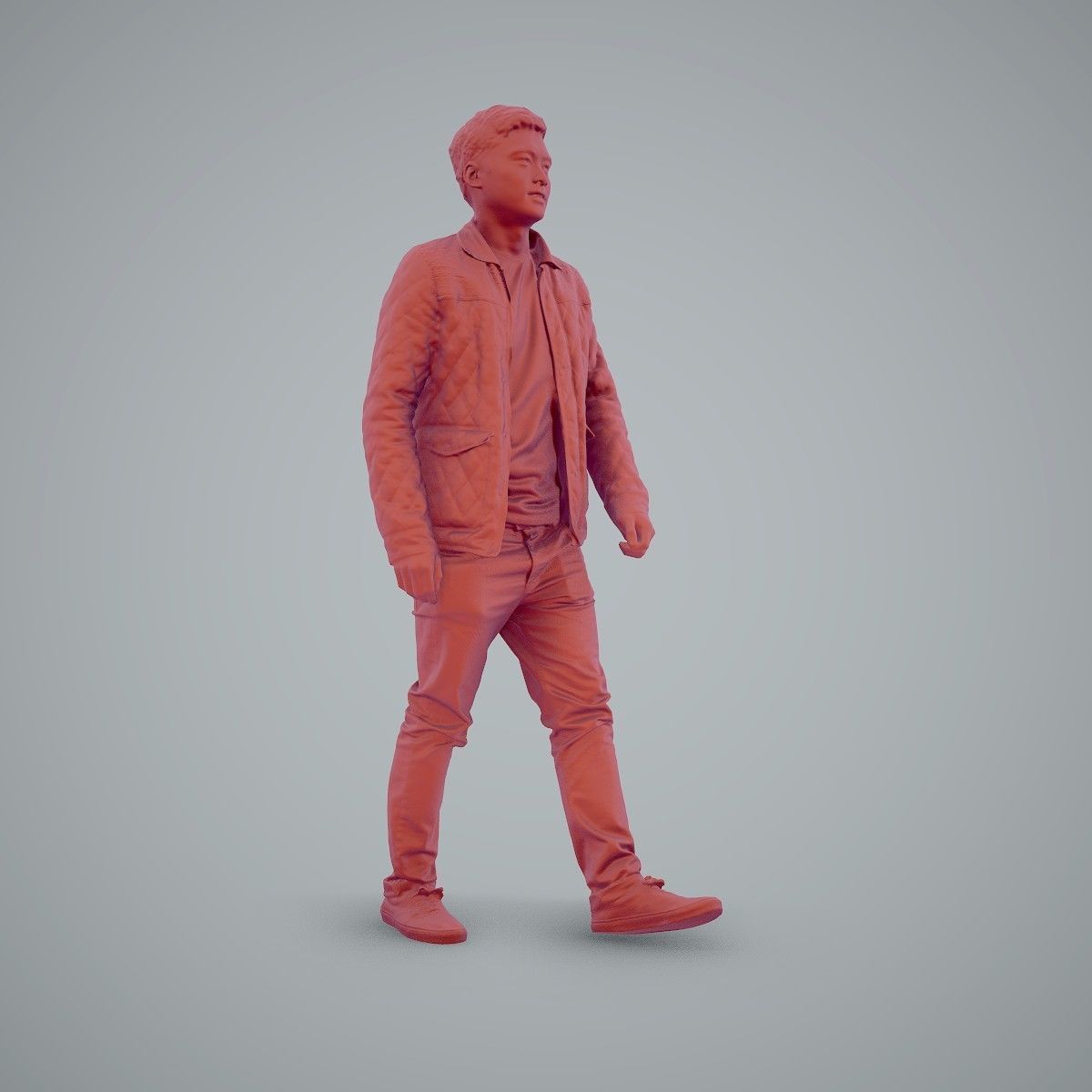 Casual Man Wearing Bomber Jacket and Jeans CMan0104-HD2-O02P01-S 3D model_29