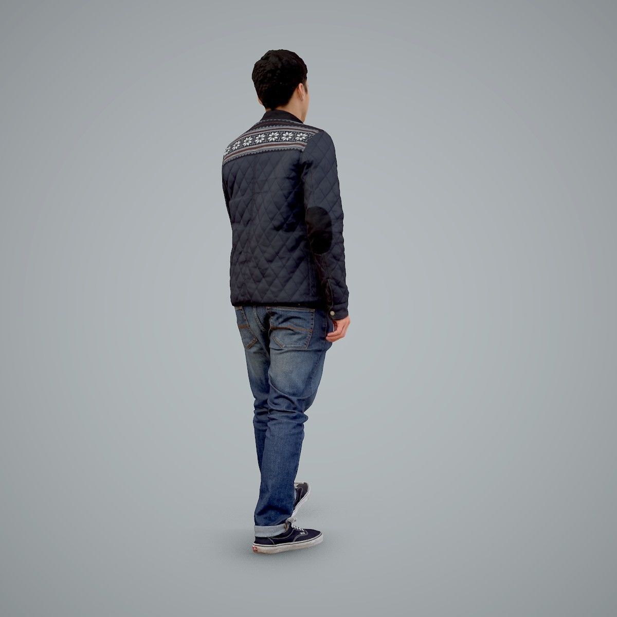 Casual Man Wearing Bomber Jacket and Jeans CMan0104-HD2-O02P01-S 3D model_4