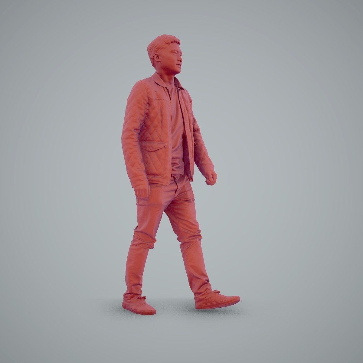 Casual Man Wearing Bomber Jacket and Jeans CMan0104-HD2-O02P01-S 3D model_7