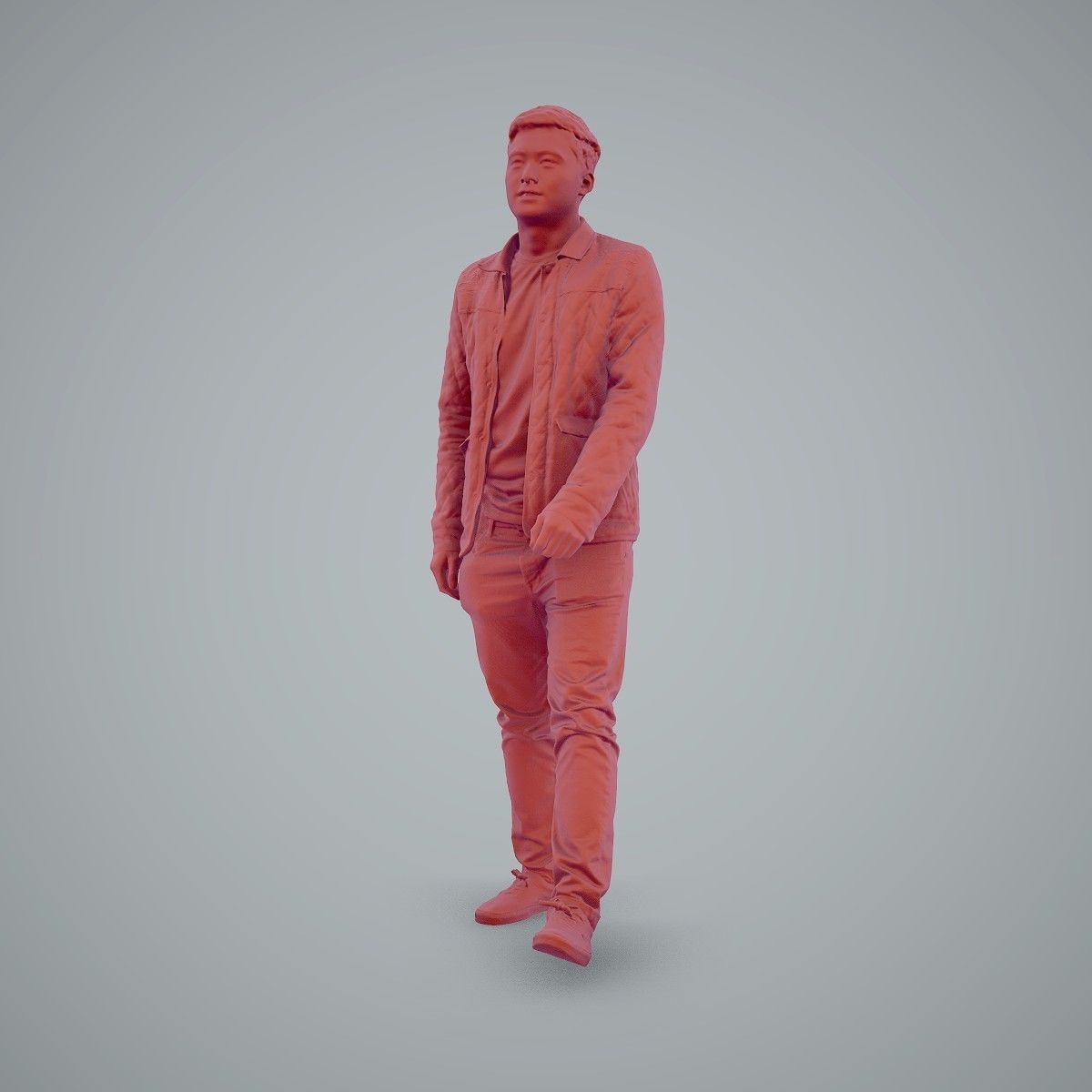 Casual Man Wearing Bomber Jacket and Jeans CMan0104-HD2-O02P01-S 3D model_33