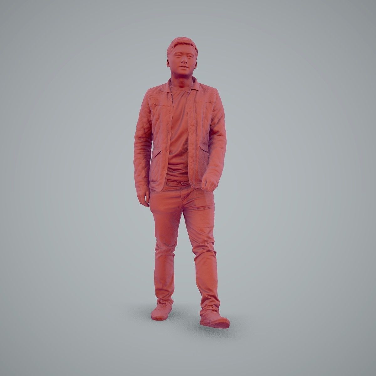 Casual Man Wearing Bomber Jacket and Jeans CMan0104-HD2-O02P01-S 3D model_6