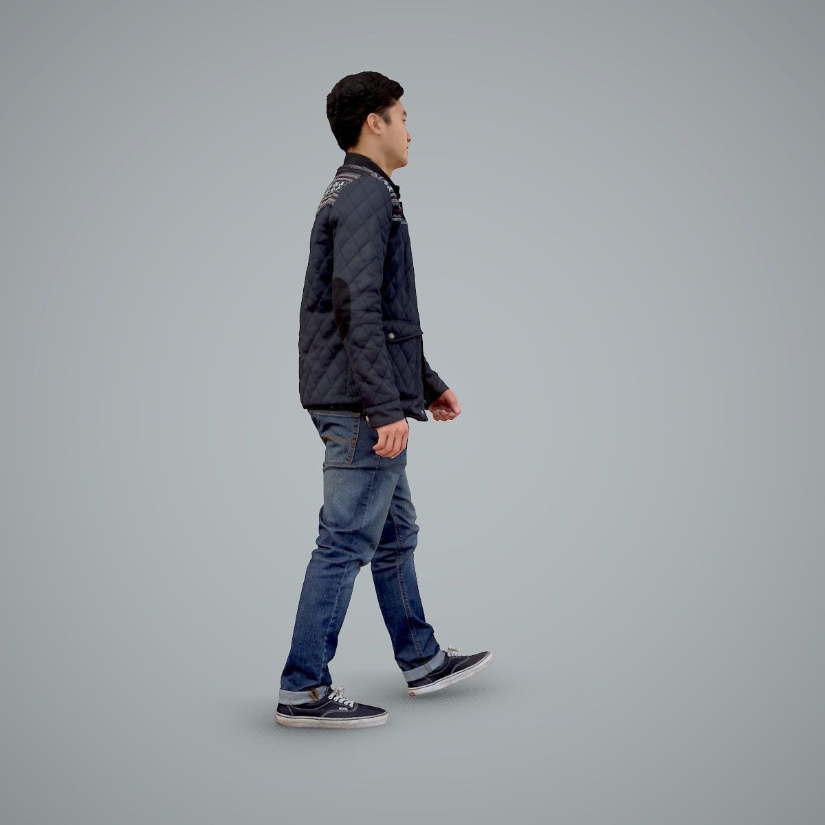 Casual Man Wearing Bomber Jacket and Jeans CMan0104-HD2-O02P01-S 3D model_2