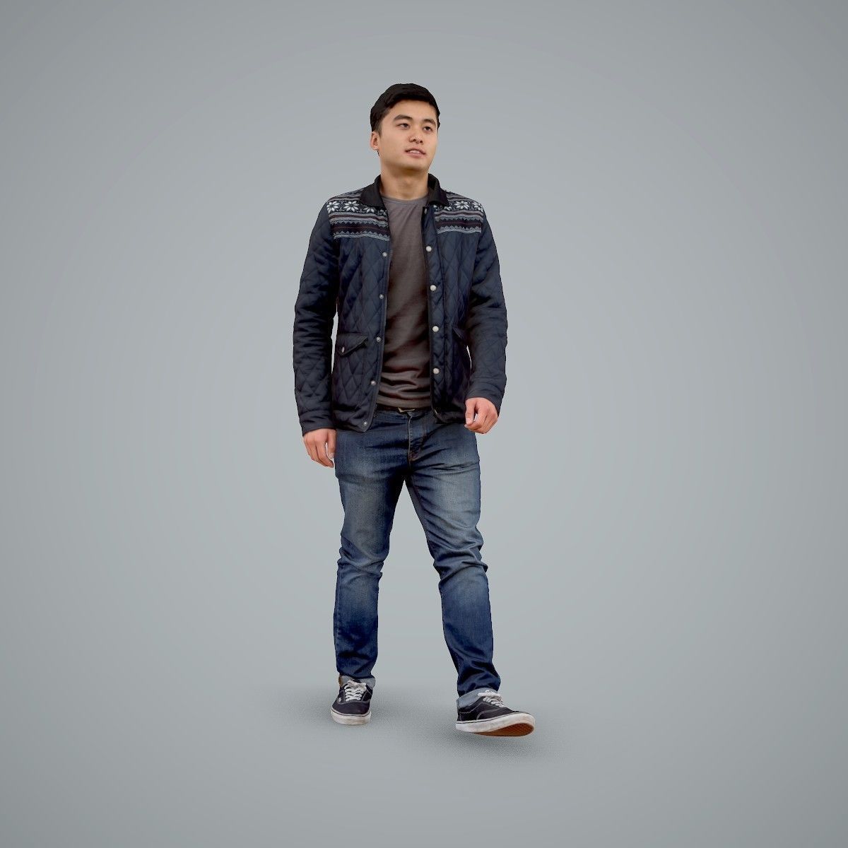 Casual Man Wearing Bomber Jacket and Jeans CMan0104-HD2-O02P01-S 3D model_1