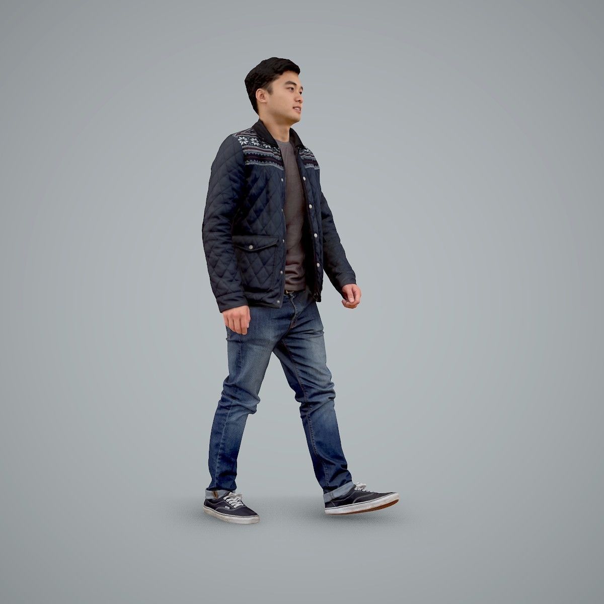 Casual Man Wearing Bomber Jacket and Jeans CMan0104-HD2-O02P01-S 3D model_16