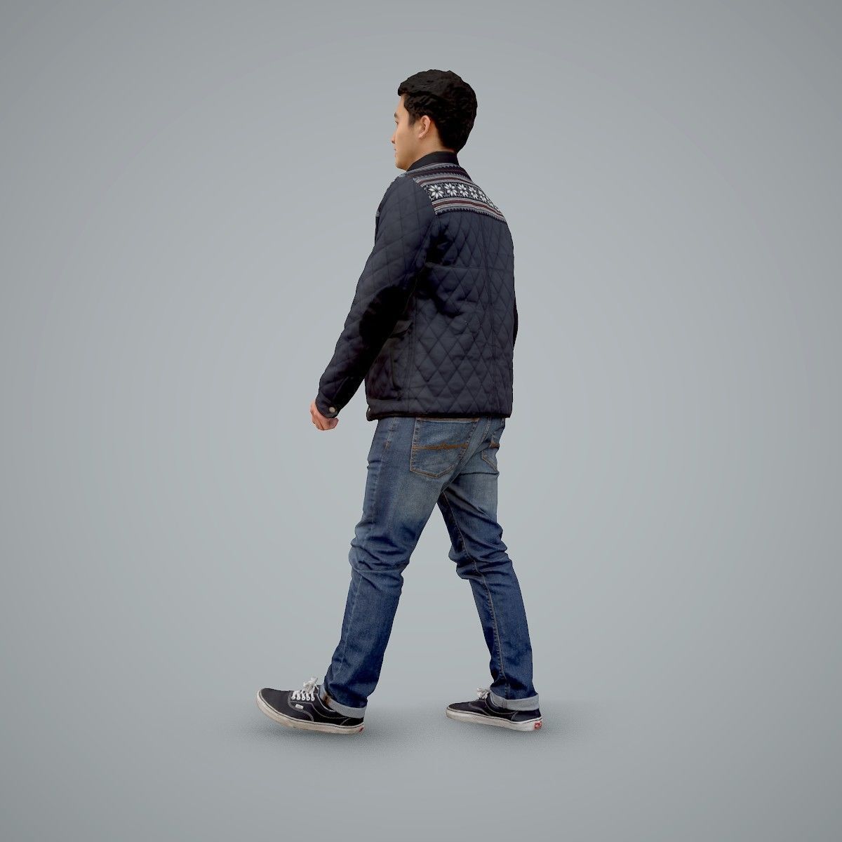 Casual Man Wearing Bomber Jacket and Jeans CMan0104-HD2-O02P01-S 3D model_21