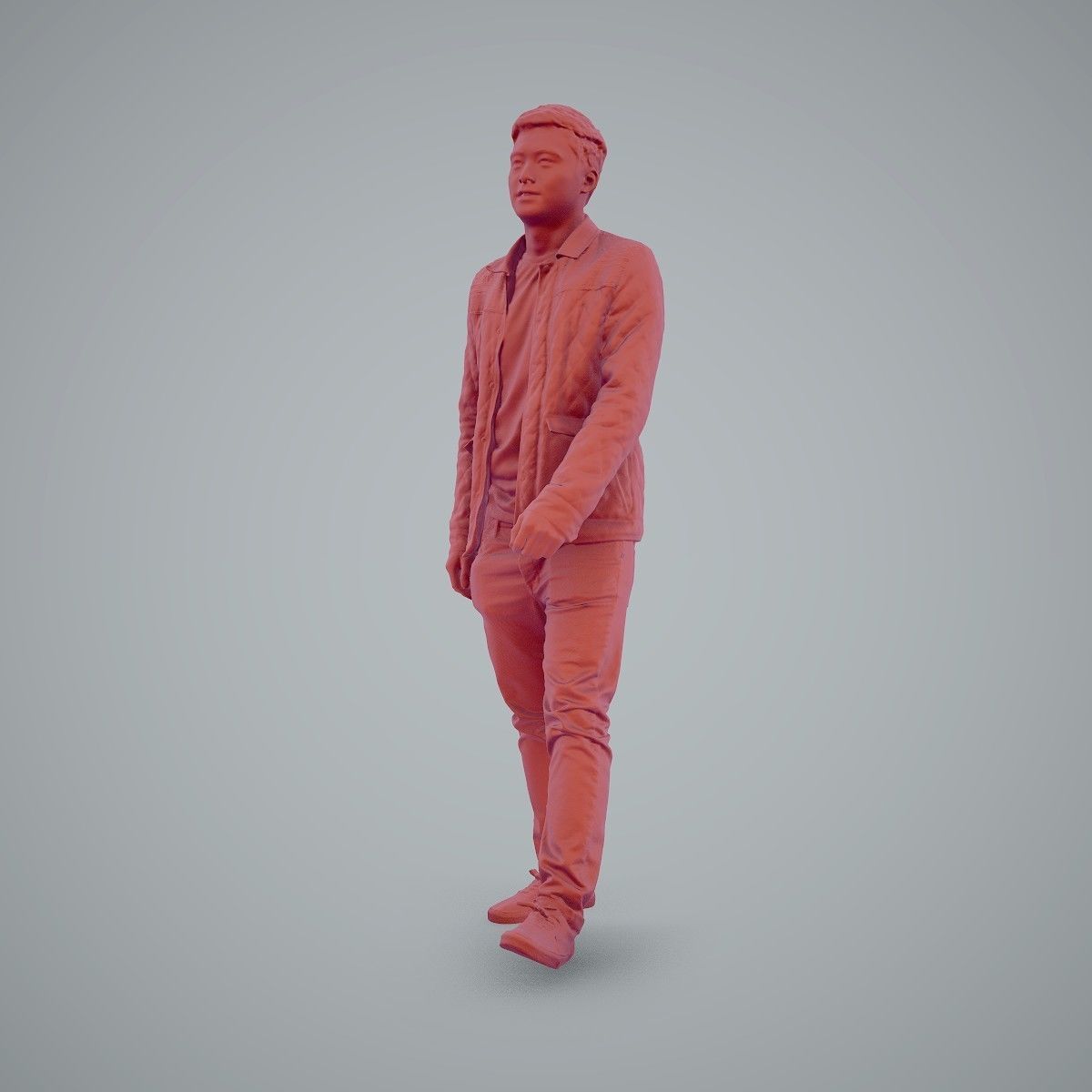 Casual Man Wearing Bomber Jacket and Jeans CMan0104-HD2-O02P01-S 3D model_40