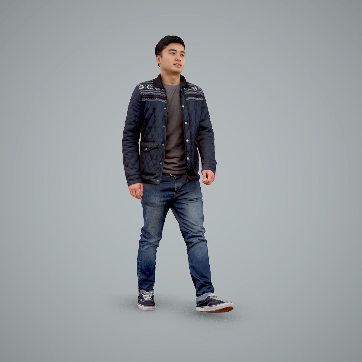 Casual Man Wearing Bomber Jacket and Jeans CMan0104-HD2-O02P01-S 3D model_51