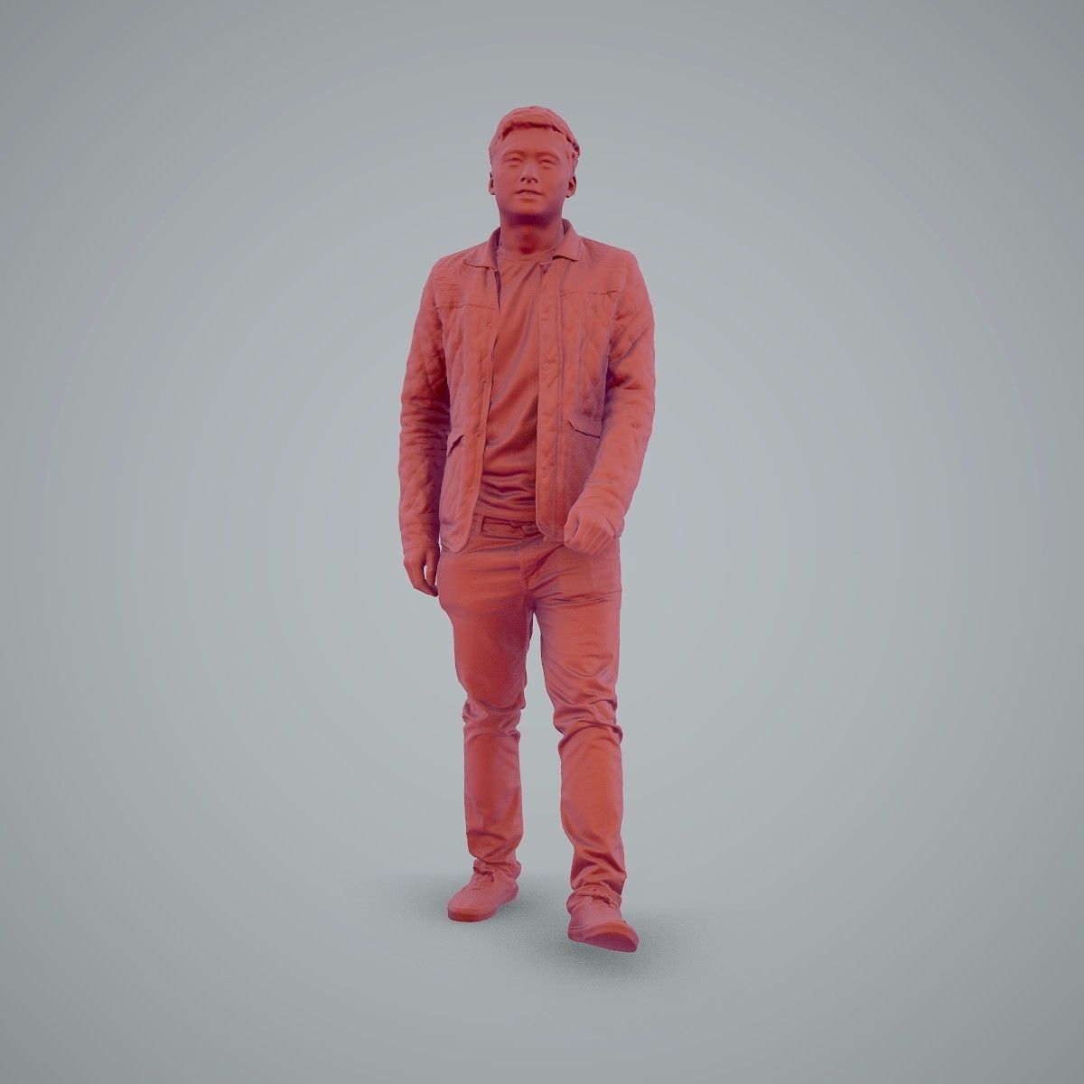 Casual Man Wearing Bomber Jacket and Jeans CMan0104-HD2-O02P01-S 3D model_22