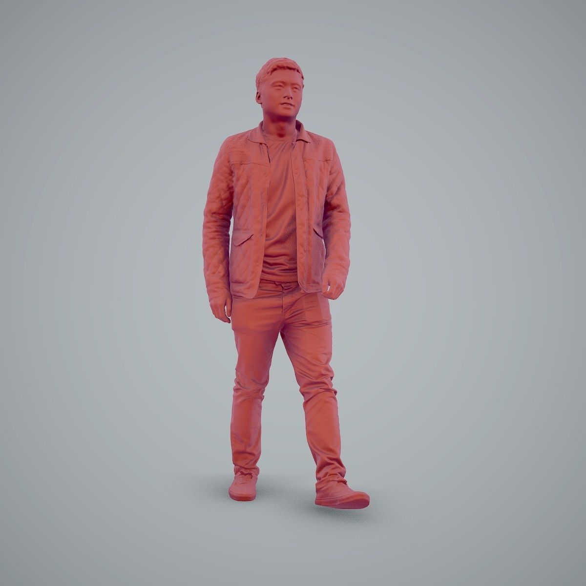 Casual Man Wearing Bomber Jacket and Jeans CMan0104-HD2-O02P01-S 3D model_43