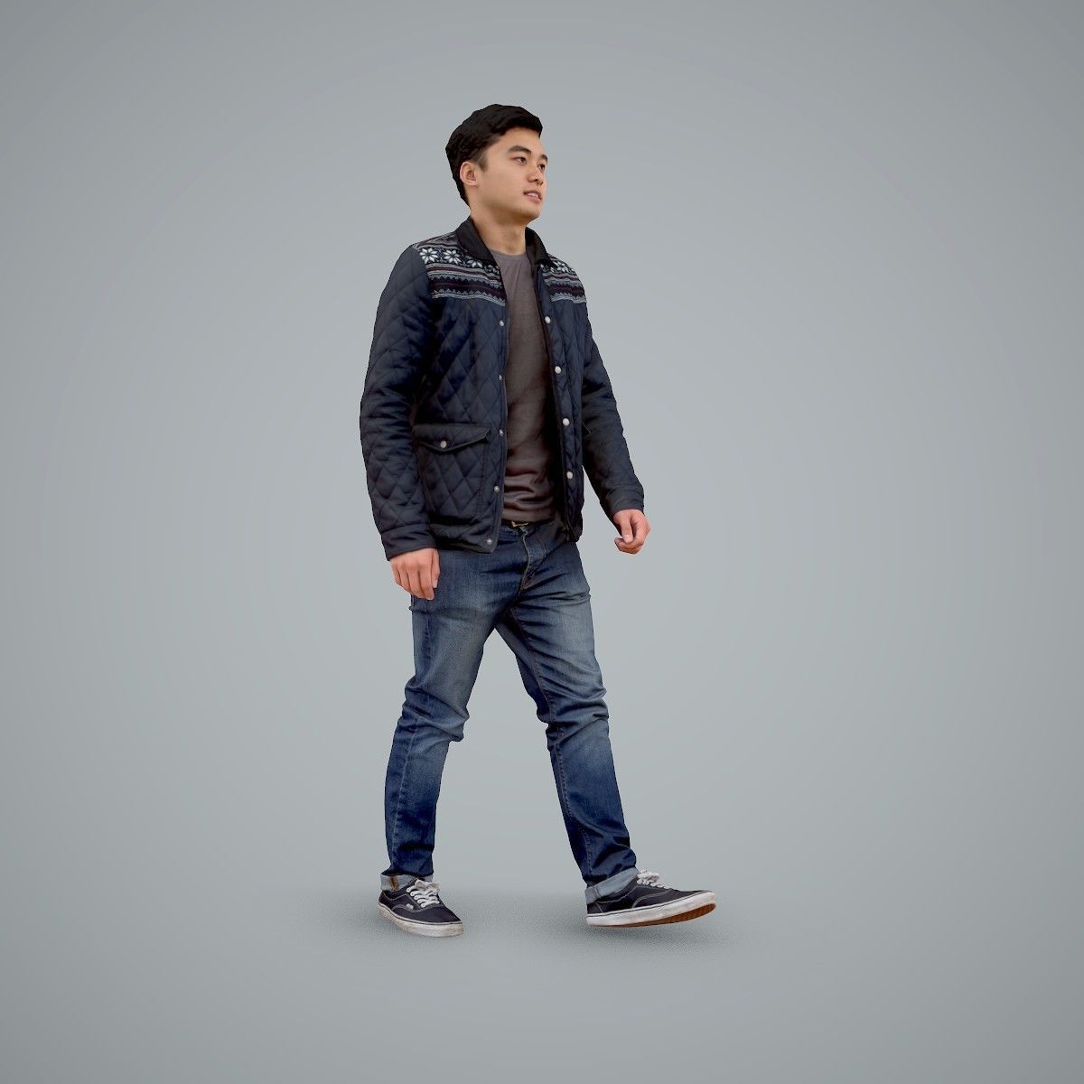 Casual Man Wearing Bomber Jacket and Jeans CMan0104-HD2-O02P01-S 3D model_45