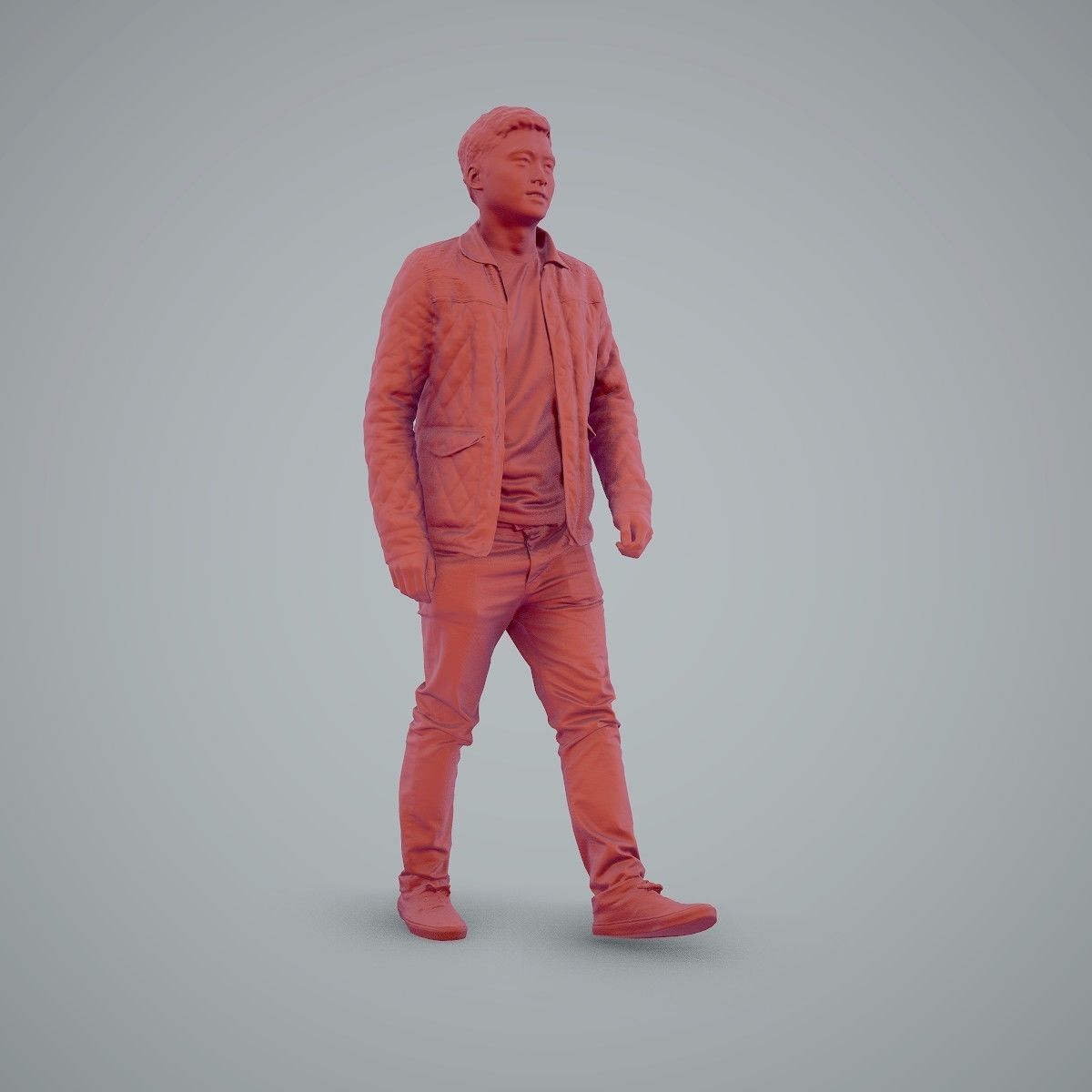 Casual Man Wearing Bomber Jacket and Jeans CMan0104-HD2-O02P01-S 3D model_17