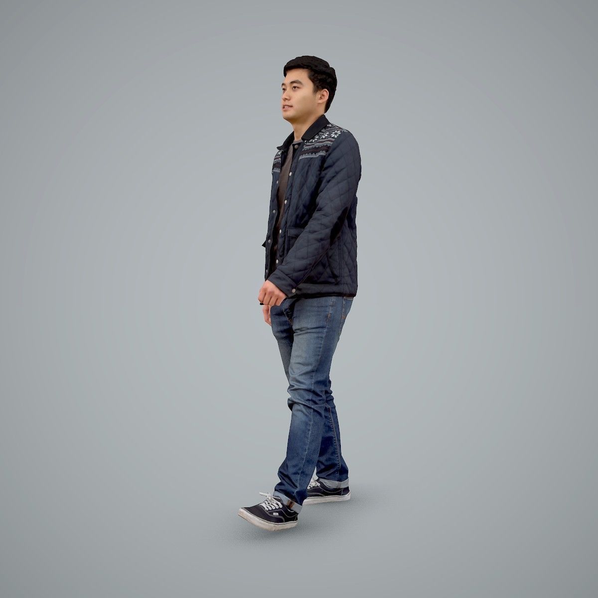 Casual Man Wearing Bomber Jacket and Jeans CMan0104-HD2-O02P01-S 3D model_25