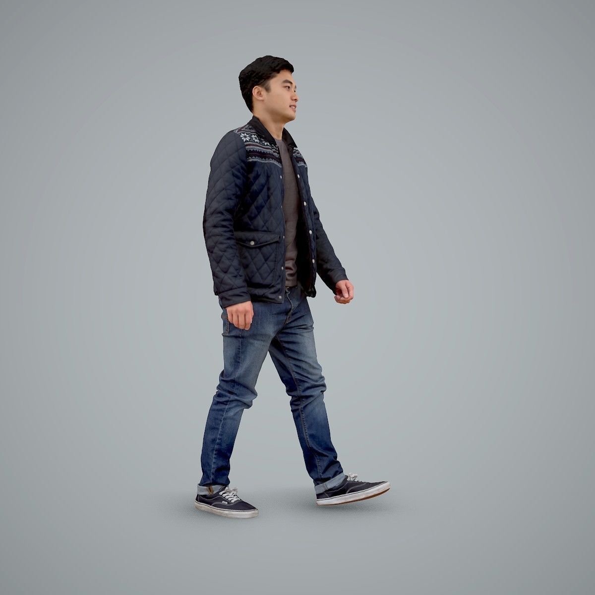 Casual Man Wearing Bomber Jacket and Jeans CMan0104-HD2-O02P01-S 3D model_12