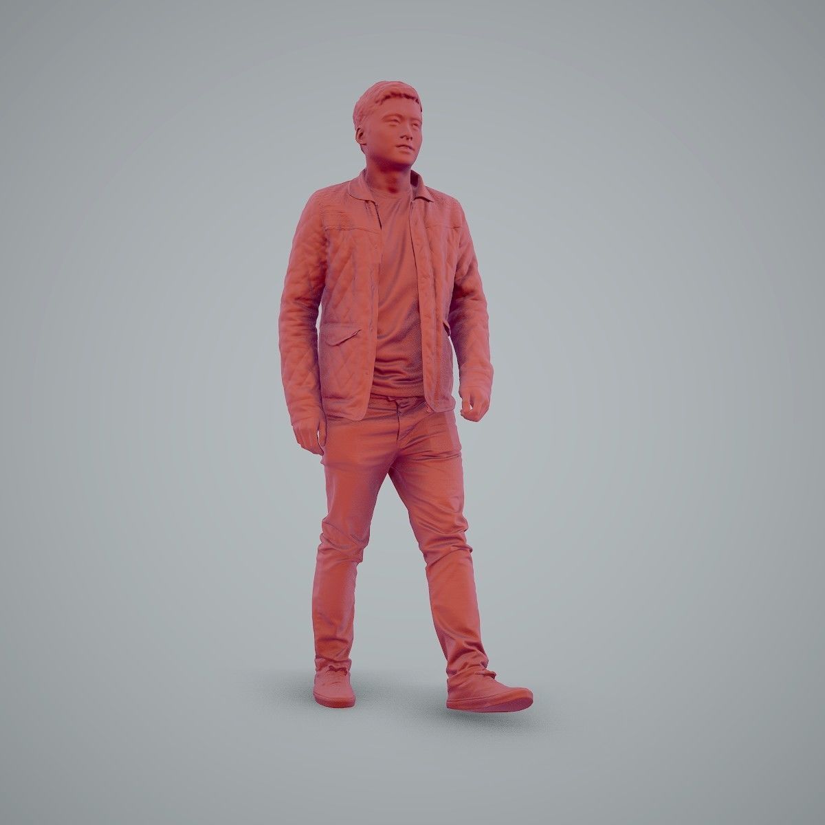 Casual Man Wearing Bomber Jacket and Jeans CMan0104-HD2-O02P01-S 3D model_26