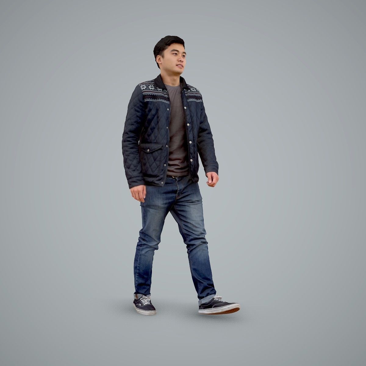 Casual Man Wearing Bomber Jacket and Jeans CMan0104-HD2-O02P01-S 3D model_10