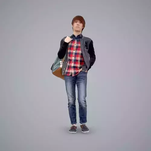 Casual Teenager Boy with Backpack CMan0102-HD2-O03P01-S