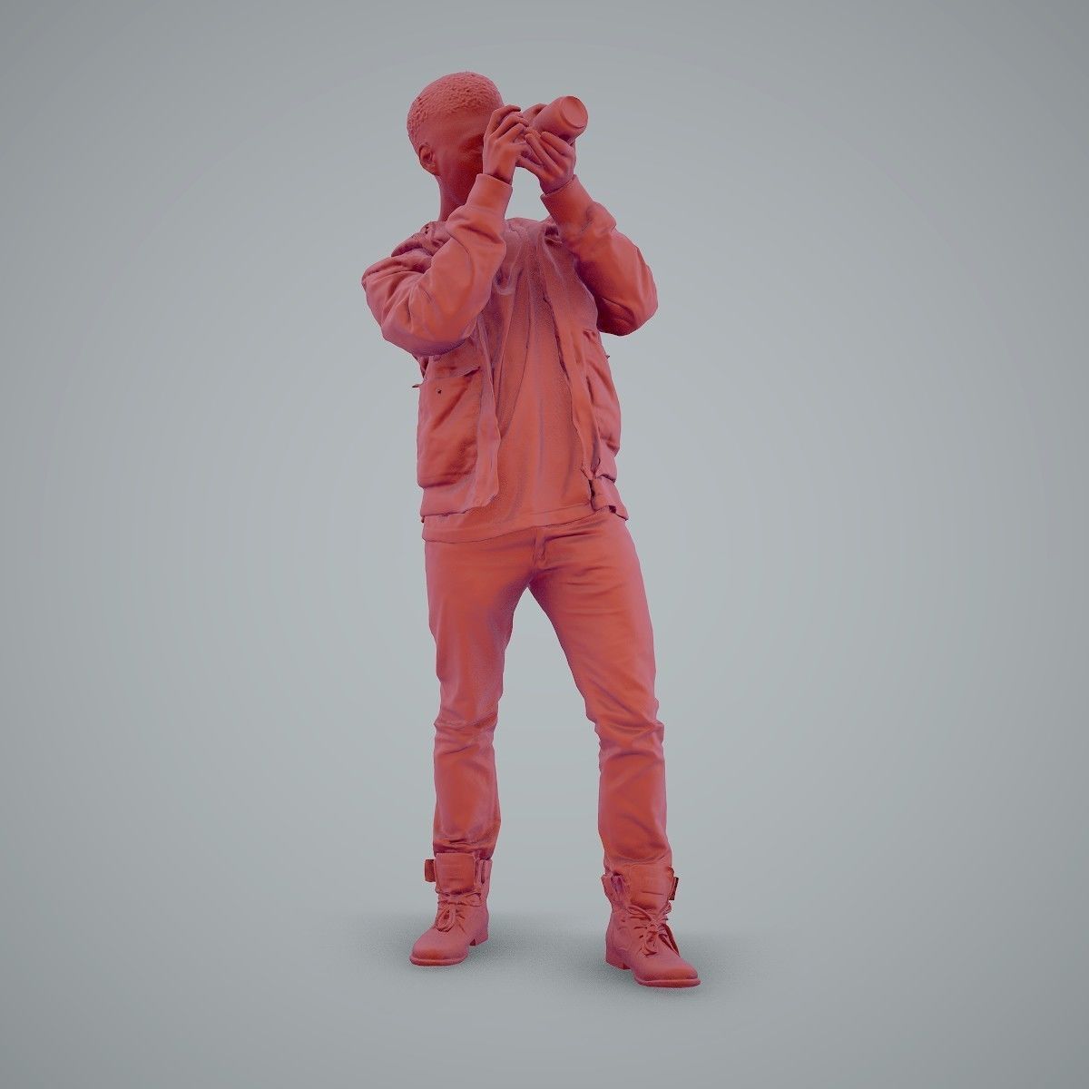 Paparazzi Man with Camera CMan0101-HD2-O02P01-S 3D model_73