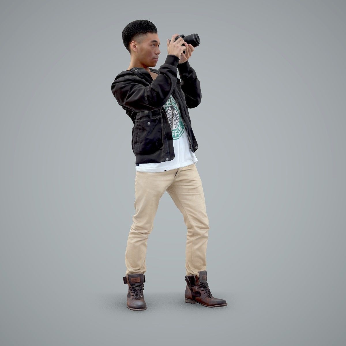 Paparazzi Man with Camera CMan0101-HD2-O02P01-S 3D model_21
