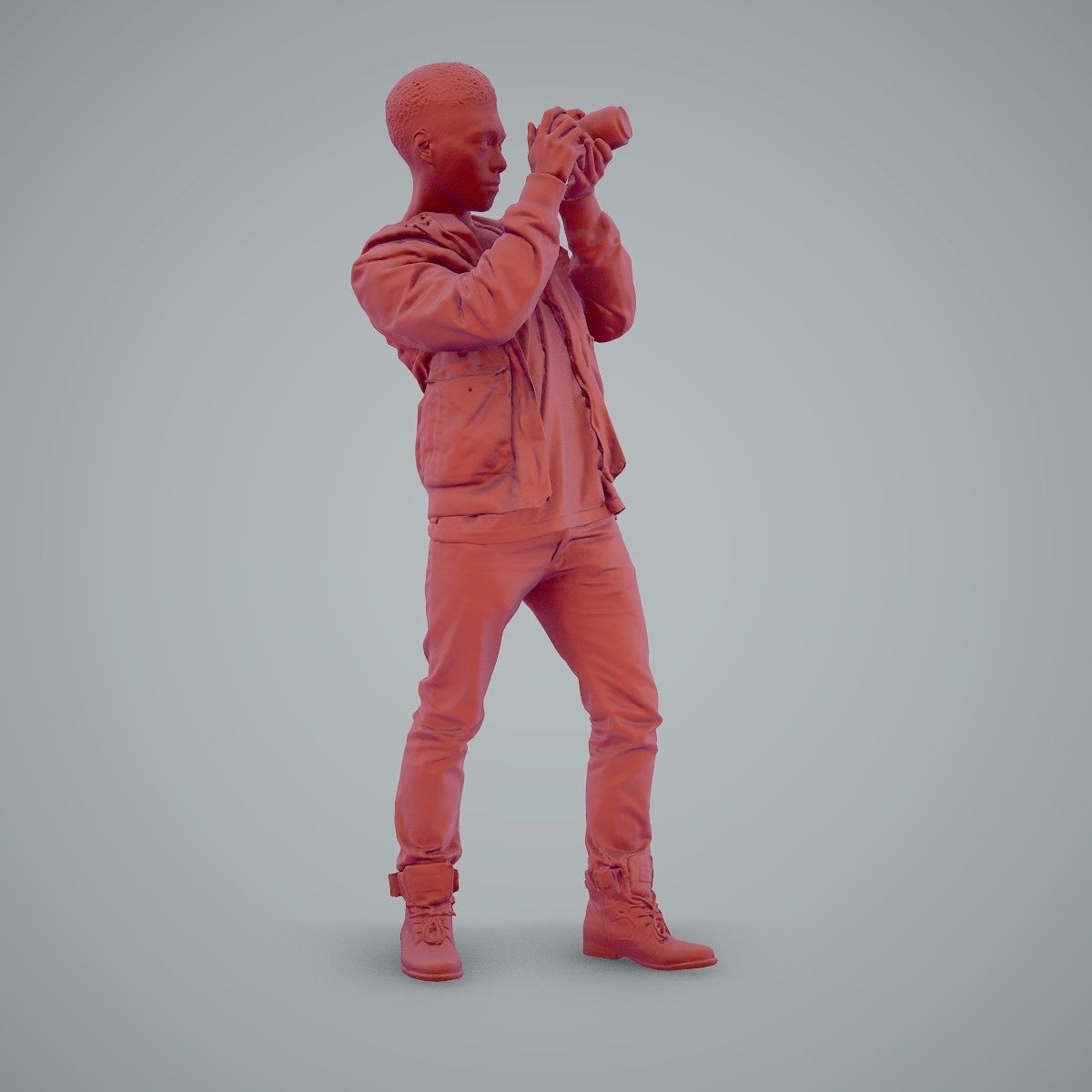 Paparazzi Man with Camera CMan0101-HD2-O02P01-S 3D model_50