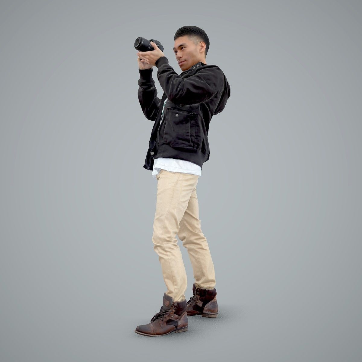 Paparazzi Man with Camera CMan0101-HD2-O02P01-S 3D model_19