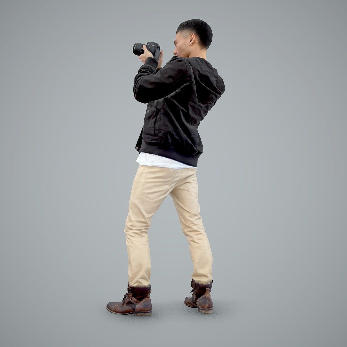 Paparazzi Man with Camera CMan0101-HD2-O02P01-S 3D model_49