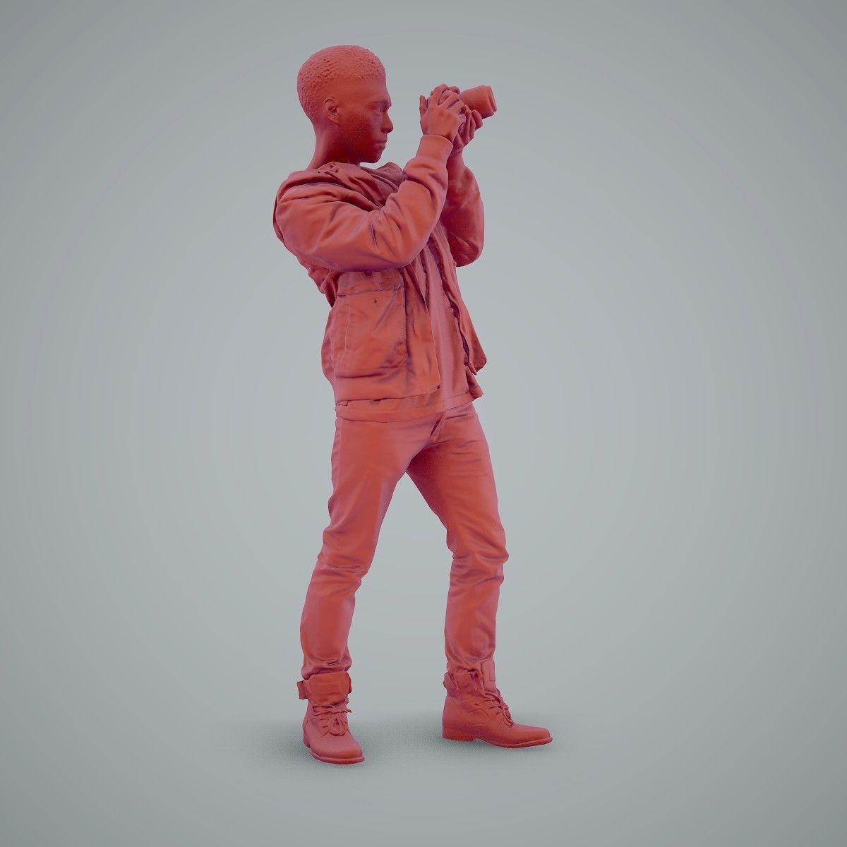 Paparazzi Man with Camera CMan0101-HD2-O02P01-S 3D model_39