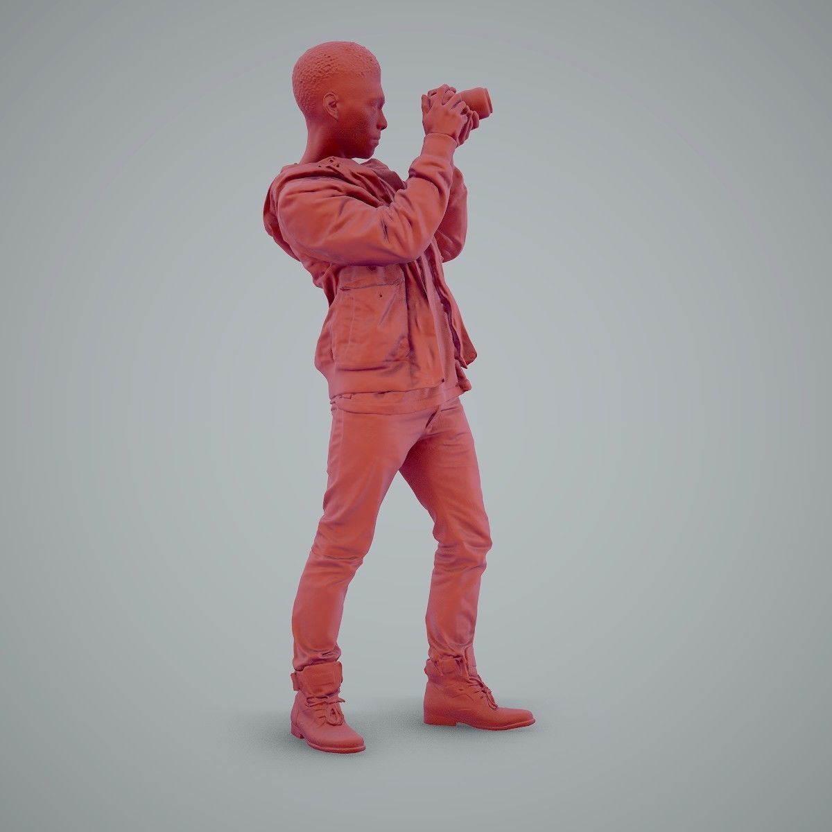 Paparazzi Man with Camera CMan0101-HD2-O02P01-S 3D model_37