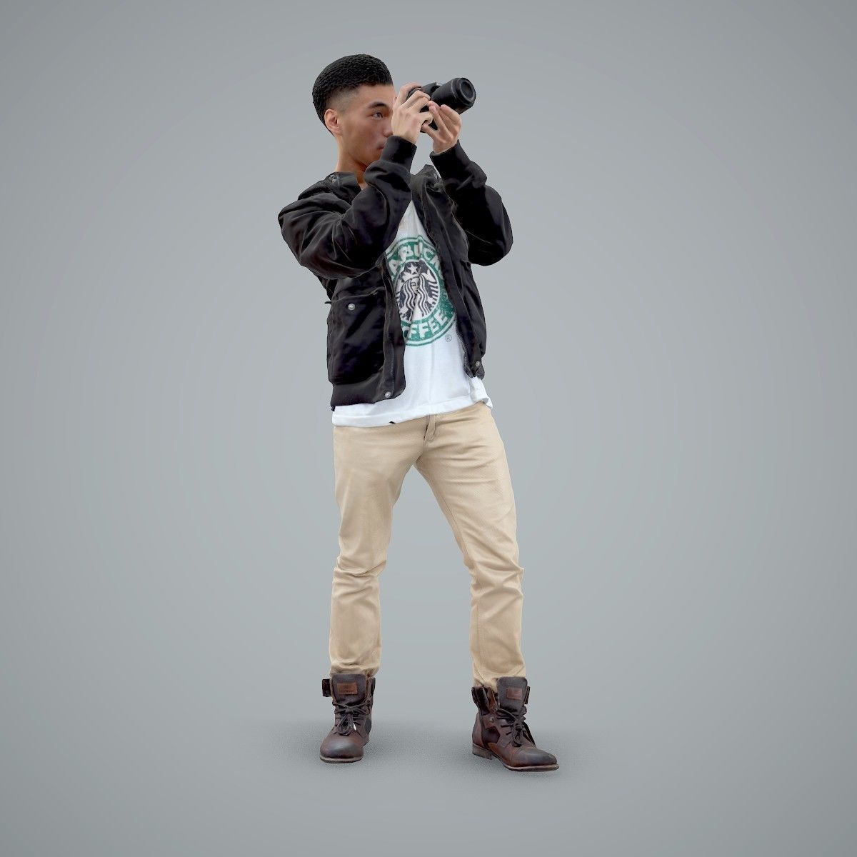 Paparazzi Man with Camera CMan0101-HD2-O02P01-S 3D model_32