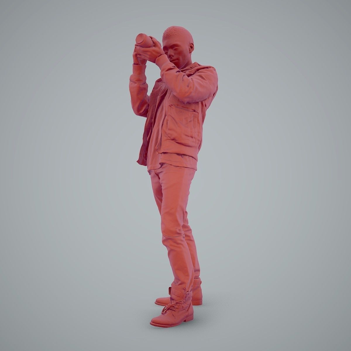 Paparazzi Man with Camera CMan0101-HD2-O02P01-S 3D model_25