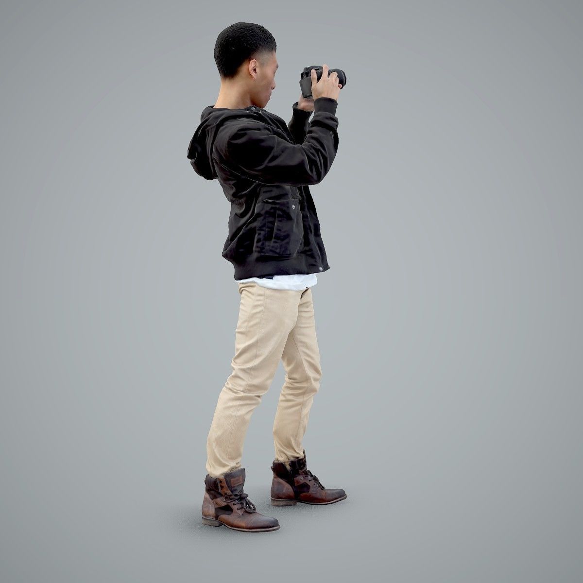 Paparazzi Man with Camera CMan0101-HD2-O02P01-S 3D model_59