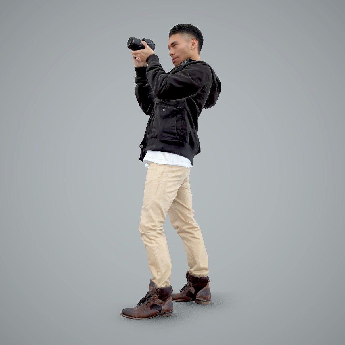 Paparazzi Man with Camera CMan0101-HD2-O02P01-S 3D model_62