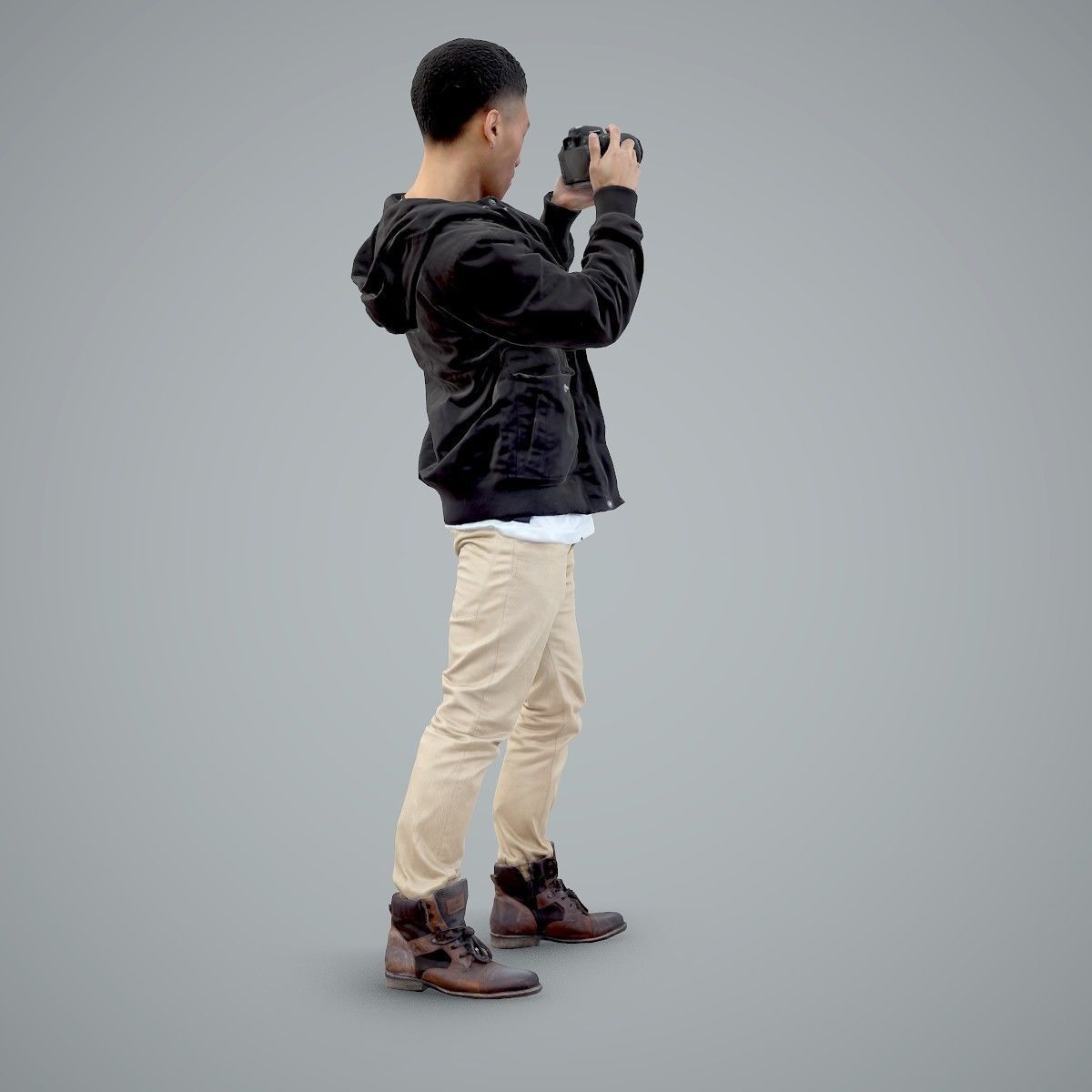 Paparazzi Man with Camera CMan0101-HD2-O02P01-S 3D model_14