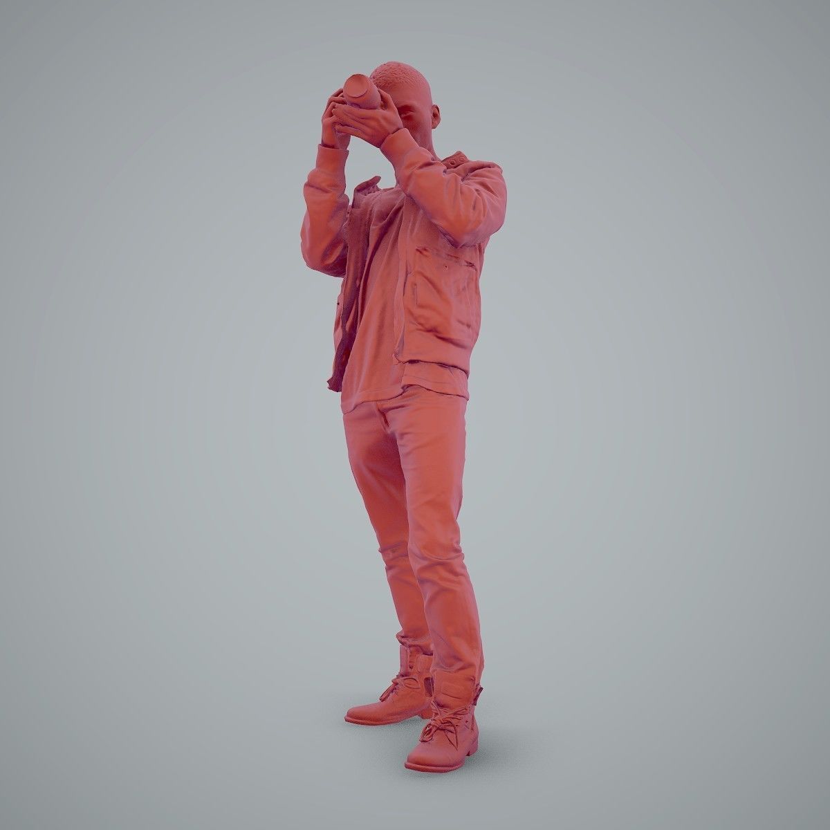 Paparazzi Man with Camera CMan0101-HD2-O02P01-S 3D model_29