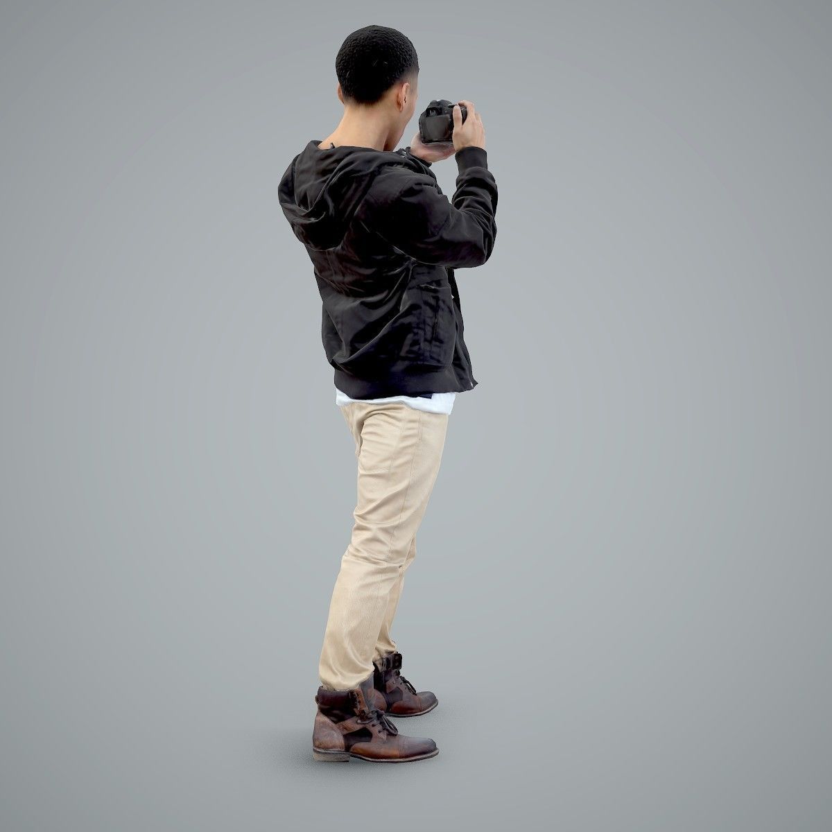 Paparazzi Man with Camera CMan0101-HD2-O02P01-S 3D model_45