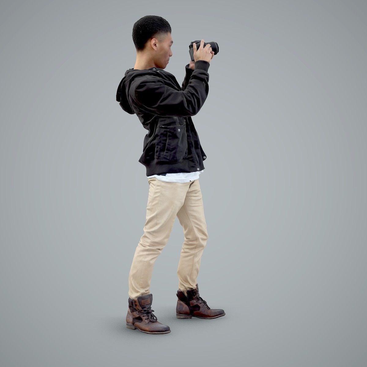 Paparazzi Man with Camera CMan0101-HD2-O02P01-S 3D model_26