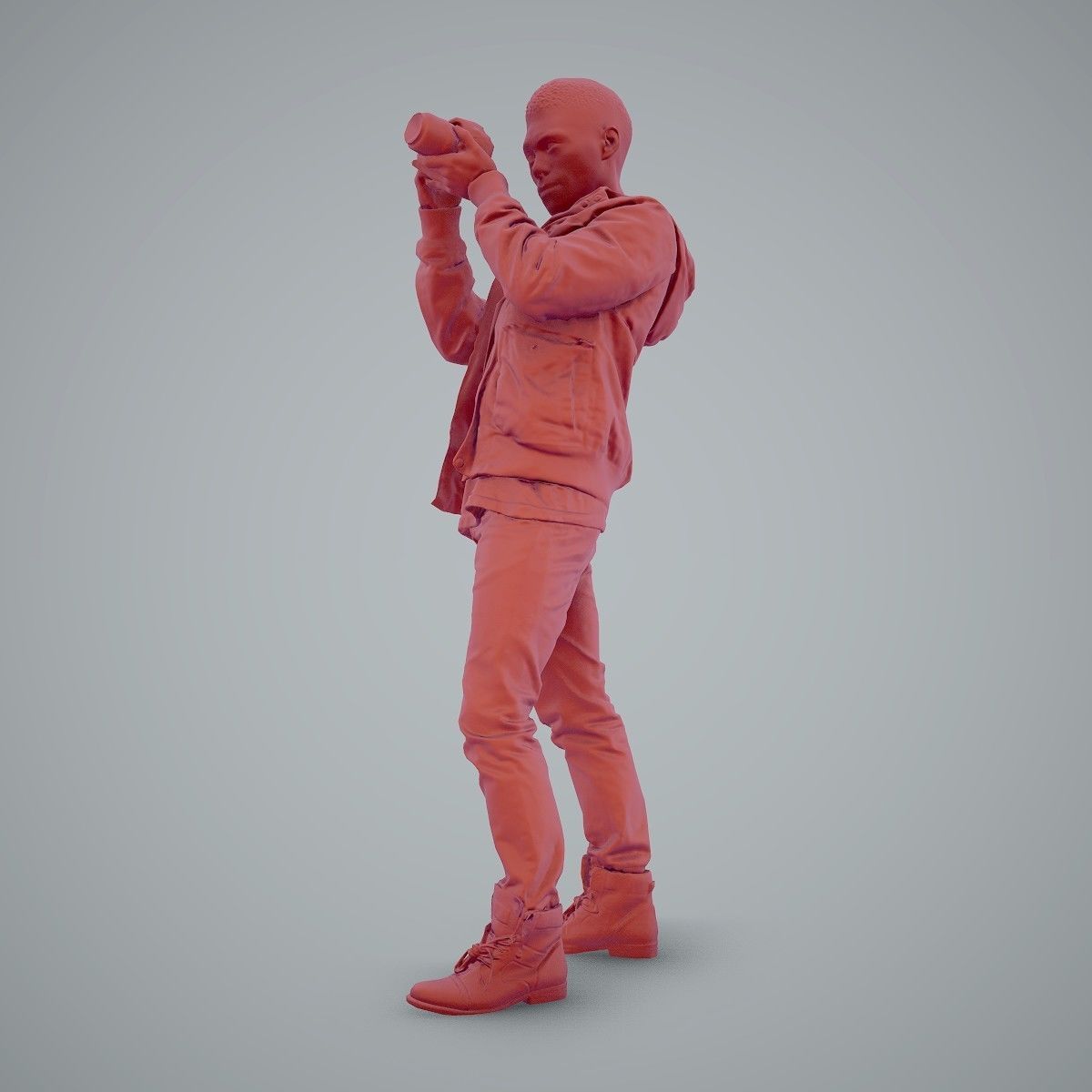 Paparazzi Man with Camera CMan0101-HD2-O02P01-S 3D model_15