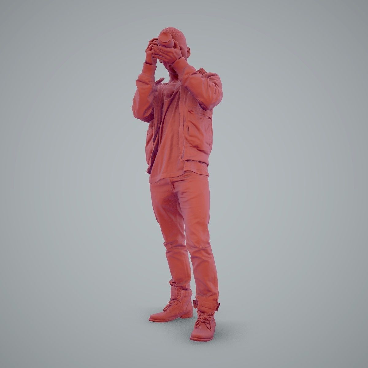 Paparazzi Man with Camera CMan0101-HD2-O02P01-S 3D model_74