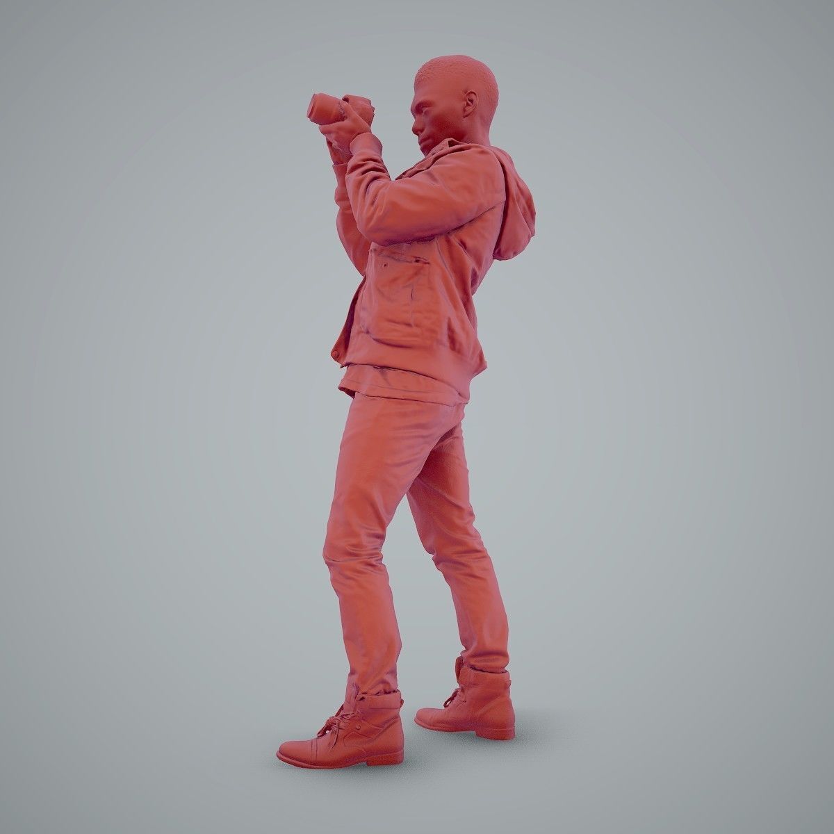 Paparazzi Man with Camera CMan0101-HD2-O02P01-S 3D model_8