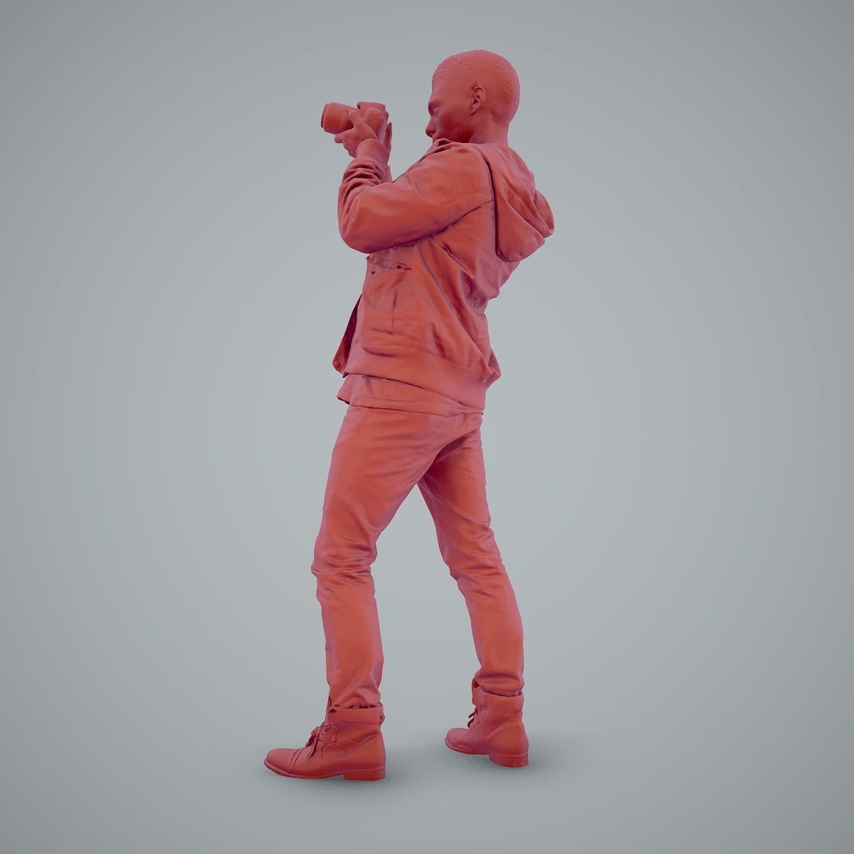 Paparazzi Man with Camera CMan0101-HD2-O02P01-S 3D model_6